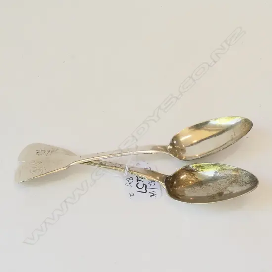 PR. SILVER TABLESPOONS, LONDON 1820? 80 GRAMS
