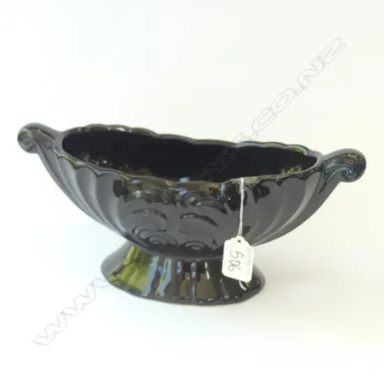 BLACK CROWN LYNN VASE...