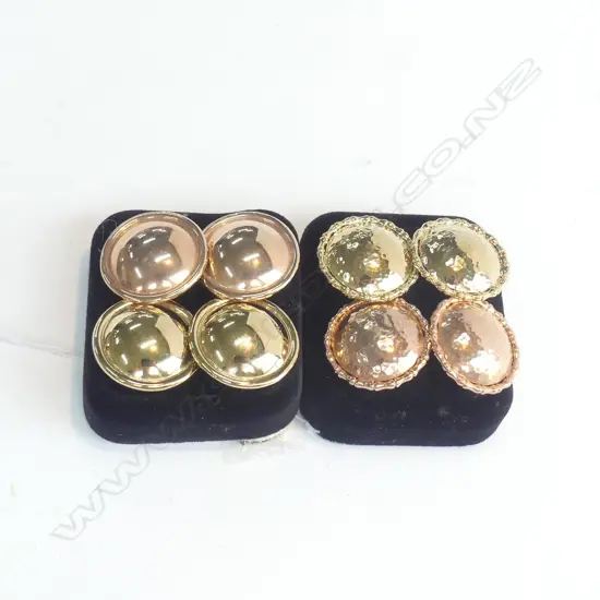 4 PRS OF SILVER/G.PLATE EARRINGS