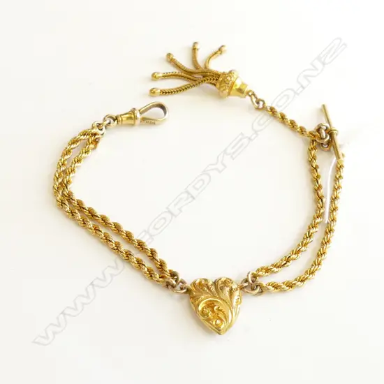 9CT GOLD ALBERTINA CHAIN 10.5 GMS