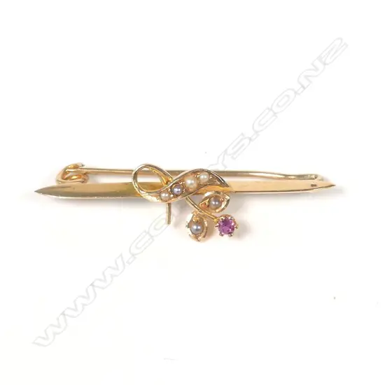 15CT GOLD BROOCH 1.2gm