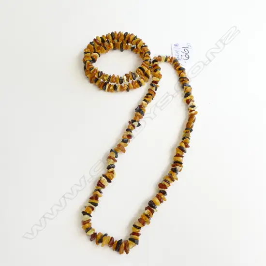 BALTIC AMBER NECKLACE & BRACELET