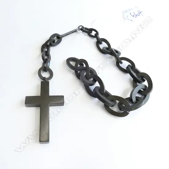 EARLY BAKALITE CHAIN & CROSS