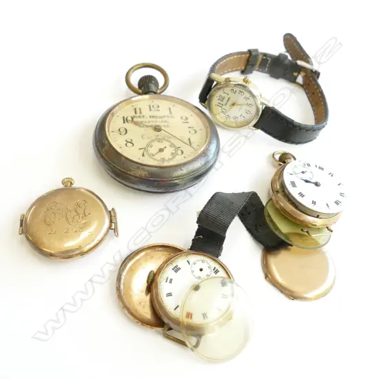 OLD GOLD LDS POCKET WATCHES & 2 OTHERS AF