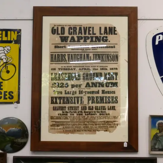 LARGE VICT REAL ESTATE AUCTION POSTER 117 x 85cm