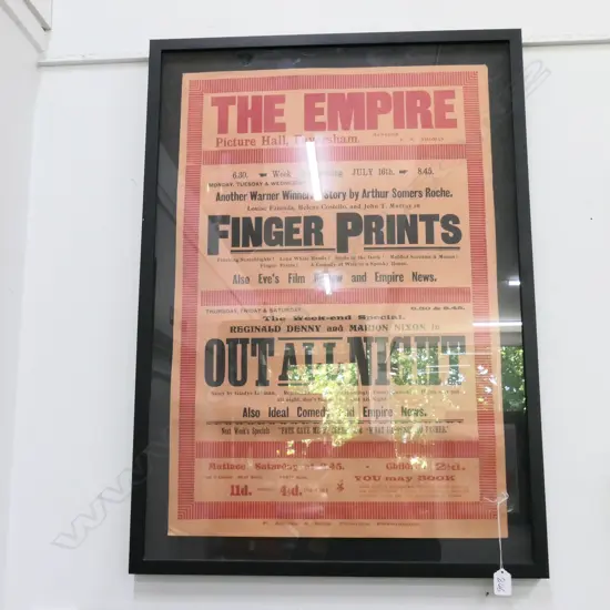 FRAMED POSTER THE EMPIRE 870 X 630 MM