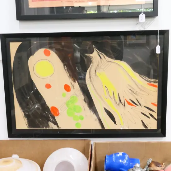 SUZANNE GOLDBERG, WATERCOLOUR. BIRD 1962