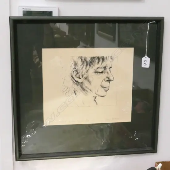 MARY MCINTYRE, "PORTRAIT OF TONY FOMISON", MUKA LITHOGRAPH 6/19, .155 x 175mm