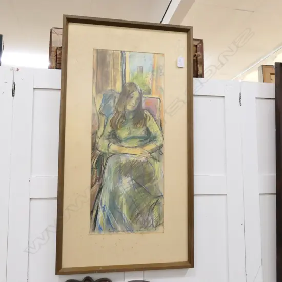 MURRAY GRIMSDALE, PASTEL 'FANNY, HASTINGS, SUSSEX' 1972