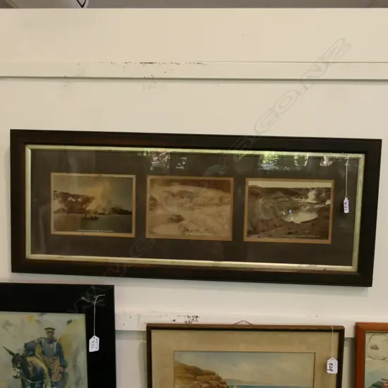 3 FRAMED PHOTOS OF ROTORUA L 900 MM