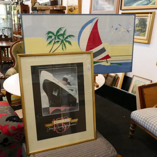 GRAPHIQUE DE FRANCE + CUNARD LINER POSTERS