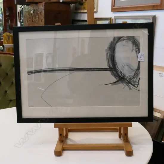 SIMON GRAY, ACRYLIC, PENCIL & GRAPHITE ON PAPER, TITLED "OH YEAH", 2006, H.283 X 460