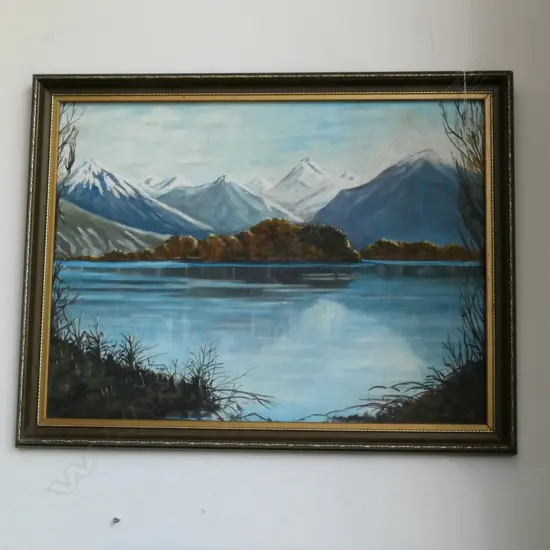 VINCENTE MAJOR MBE, ACRYLIC ON BOARD 'GLENORCHY TOWARDS THE DART VALLEY