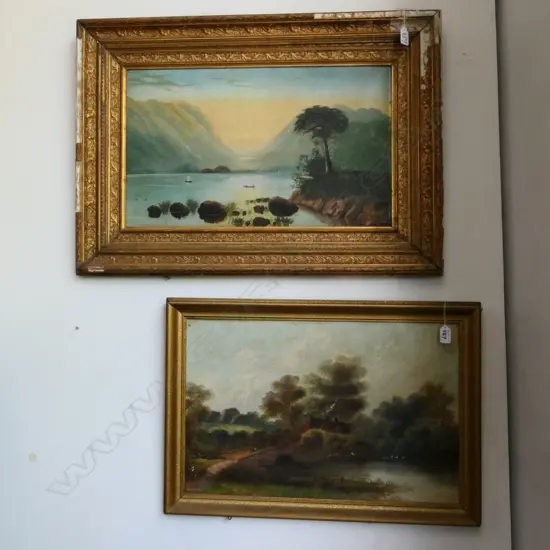 2 ENGLISH SCHOOL OIL PAINTINGS