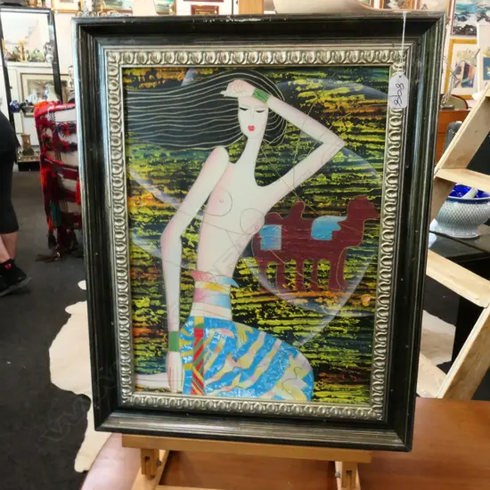 MODERN ACYLIC STYLISED WOMEN 390 X 300MM