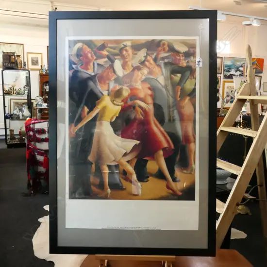 A LOIS WHITE PRINT - FRAME: 650 X 940MM
