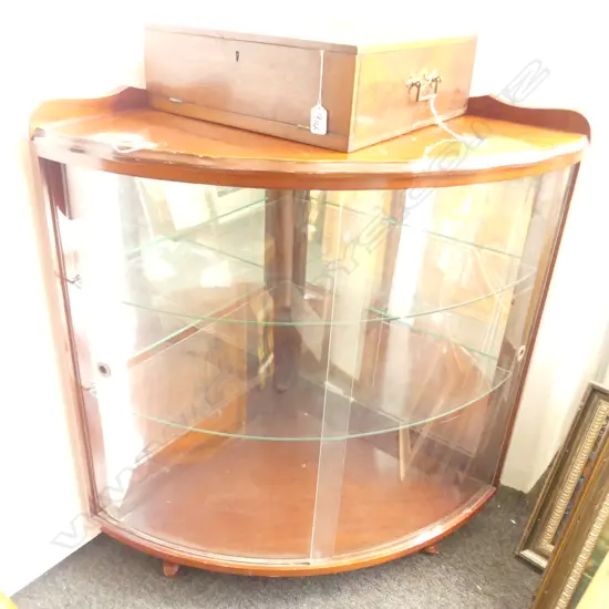 MAHOGANY CORNER CABINET H 860 MM