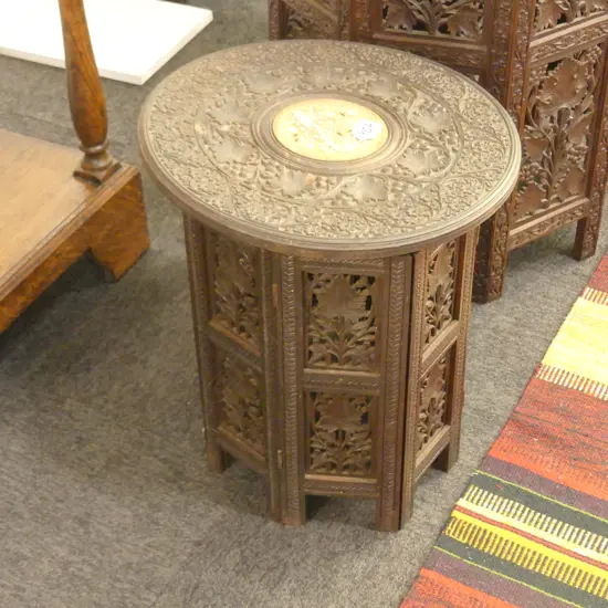 INLAID FOLDING TABLE D 380 MM