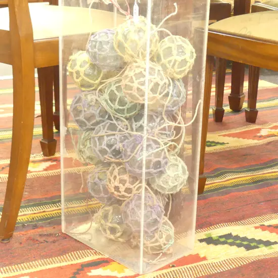 25 SMALL OLD GLASS FISHING FLOATS....