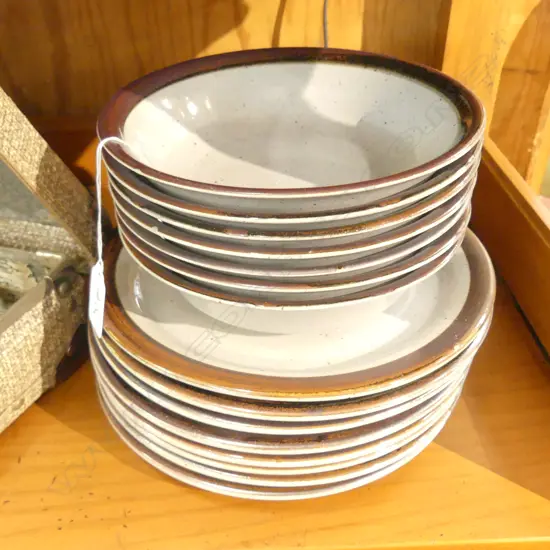 DANISH POTTERY PLATES AND BOWLS