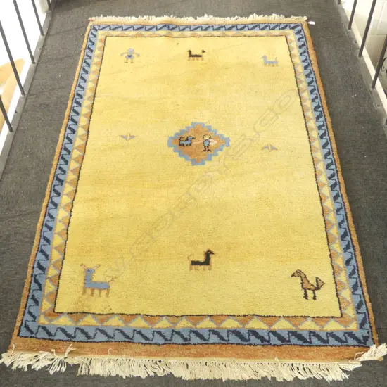 HAND KNOTTED GABBEH RUG 1900 X 1240 MM