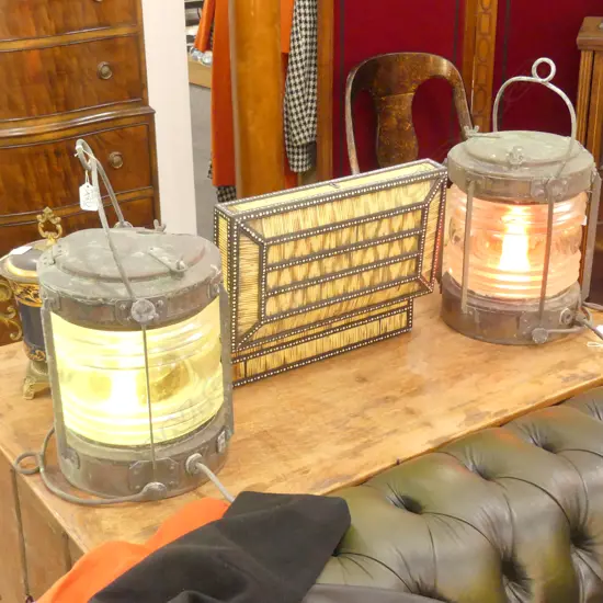 PR BRASS SHIPS LANTERNS WORKING