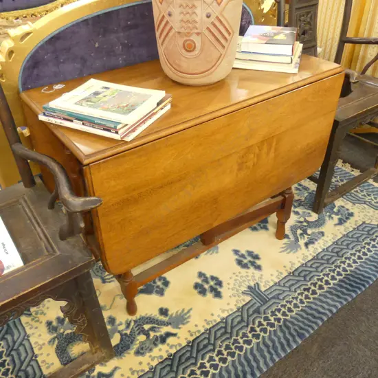 OAK DROP SIDE TABLE 1M L