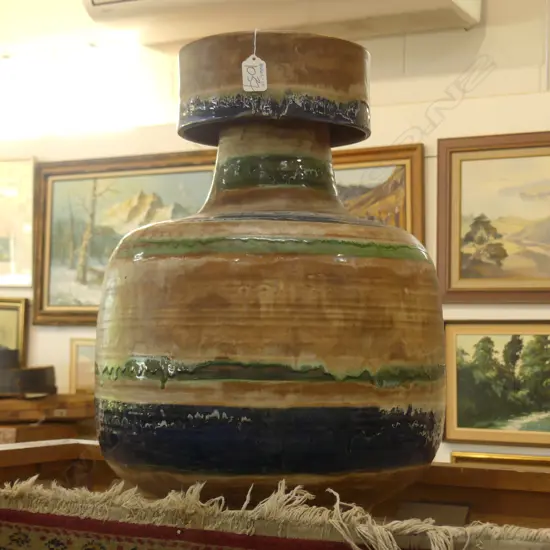 LARGE KARLSRUHE POTTERY VASE H. 520MM