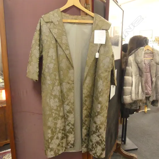 EMBOSSED SATIN COAT - COPY OF A DIOR COAT