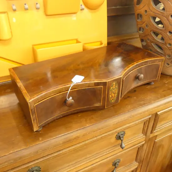 SMALL SHERATON REVIVAL DRESSING TABLE DRAWER W. 445MM