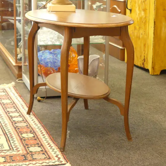 EDWARDIAN KAURI OVAL OCCASIONAL TABLE 900MM L