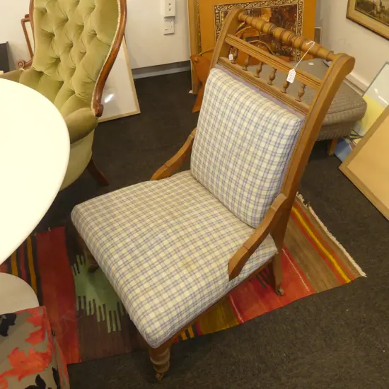 EDWARDIAN GRANDMOTHER CHAIR