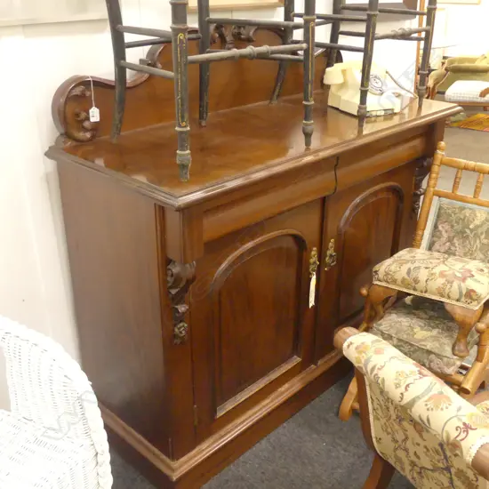 MAHOGANY REPRODUCTION CHIFFONIER L 1240 MM