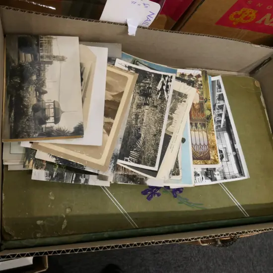 LOT ASST ANTIQUE POST CARDS / ALBUM - SOME NZ