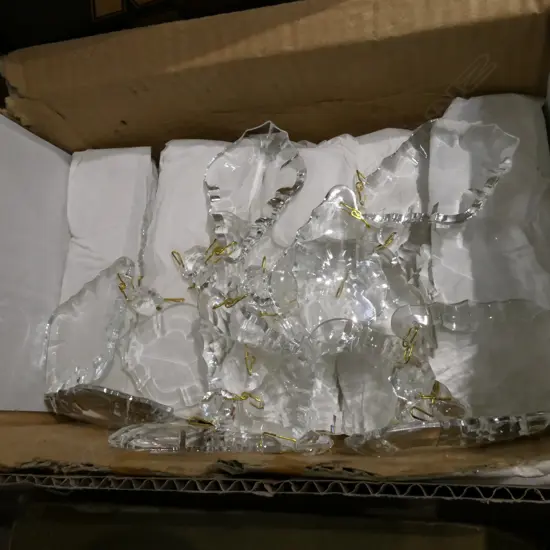BOX LOT ITALIAN CRYSTAL DROPS