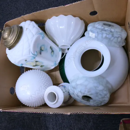 BOX LOT ASST. VINTAGE SHADES