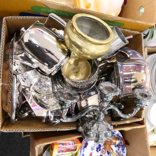LARGE LOT ASST EP + BRASSWARE ETC