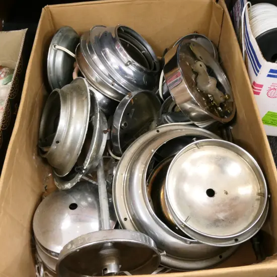 LOT ASST CHROME LIGHT FITTINGS