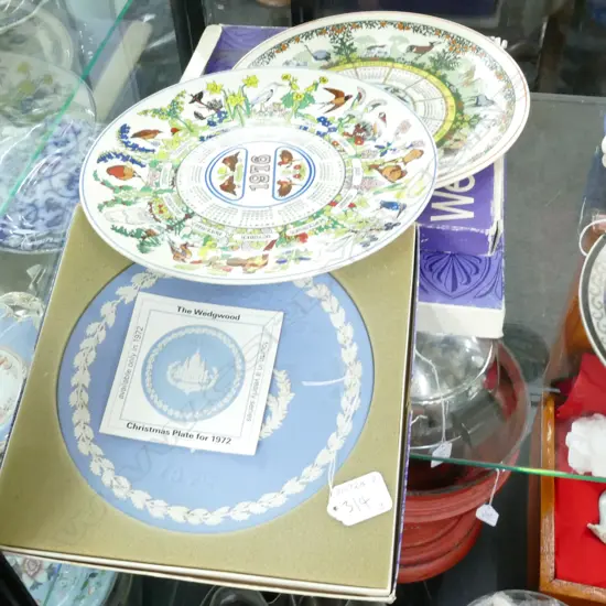 1972/1976/1980 WEDGWOOD YEAR PLATES (B0XED)