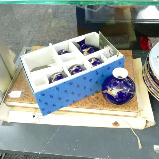 BOXED JAPANESE PORCELAIN + BOOK
