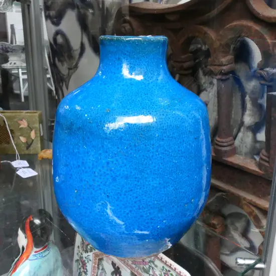 TURQUOISE-GLAZED VASE (POSSIBLY CHINESE)