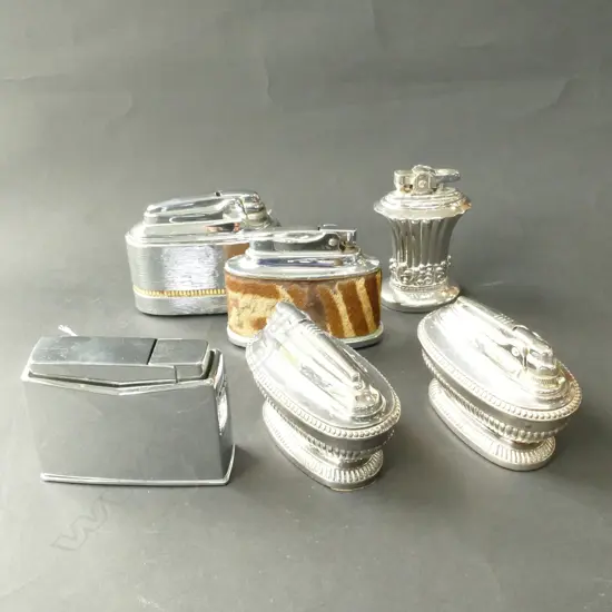 6 ASST CHROME LIGHTERS