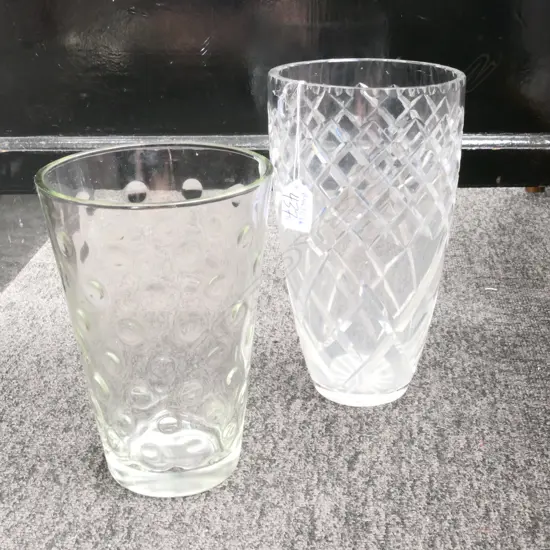 TALL CRYSTAL VASE + ONE H 250 MM