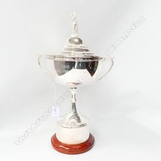 SILVER PLATE GOLFING TROPHY