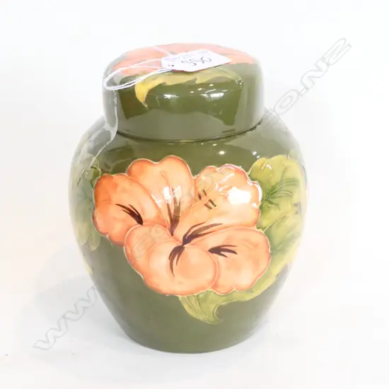 MOORCROFT HIBISCUS GINGER JAR