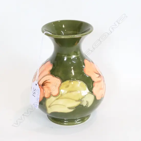 MOORCROFT HIBISCUS VASE