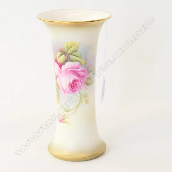 ROYAL WORCESTOR FLARED HANDPAINTED VASE H.200MM 18998