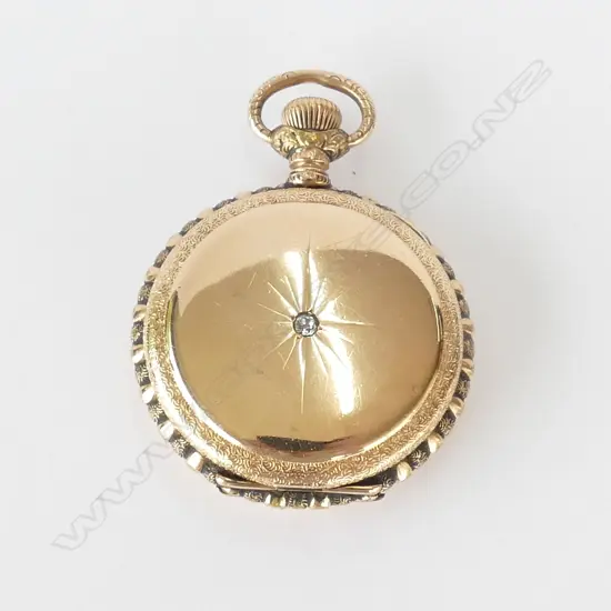 GOLD PLATED WALTHAM POCKET WATCH (AF)