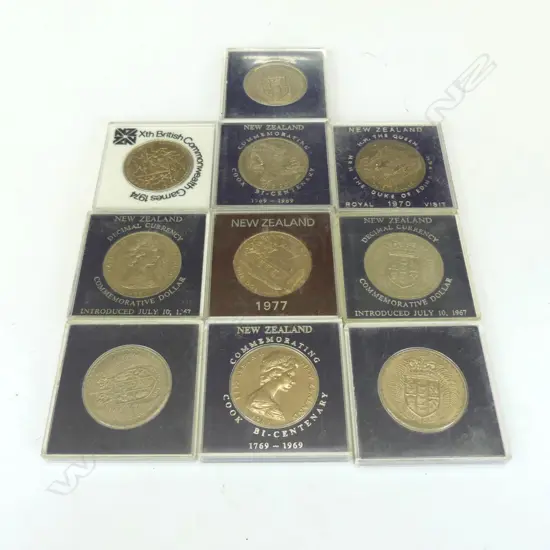 10X NZ 1960'S/1970'S UNC $1 COINS