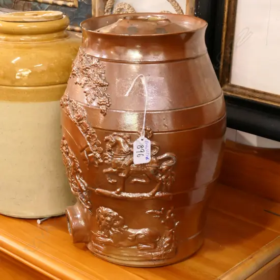 VICTORIAN CERAMIC KEG 340MM H